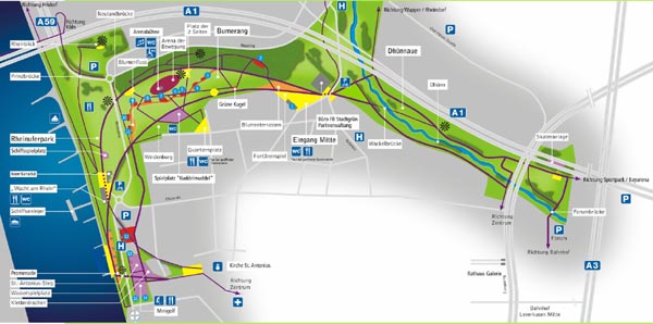 Lageplan des Neulandplans Quelle: www.neuland-park.de
